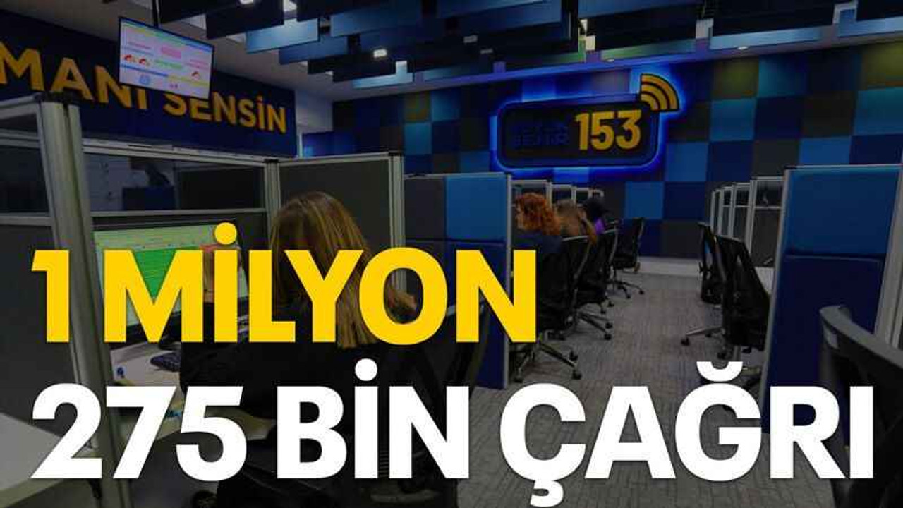 1 milyon 275 bin çağrı